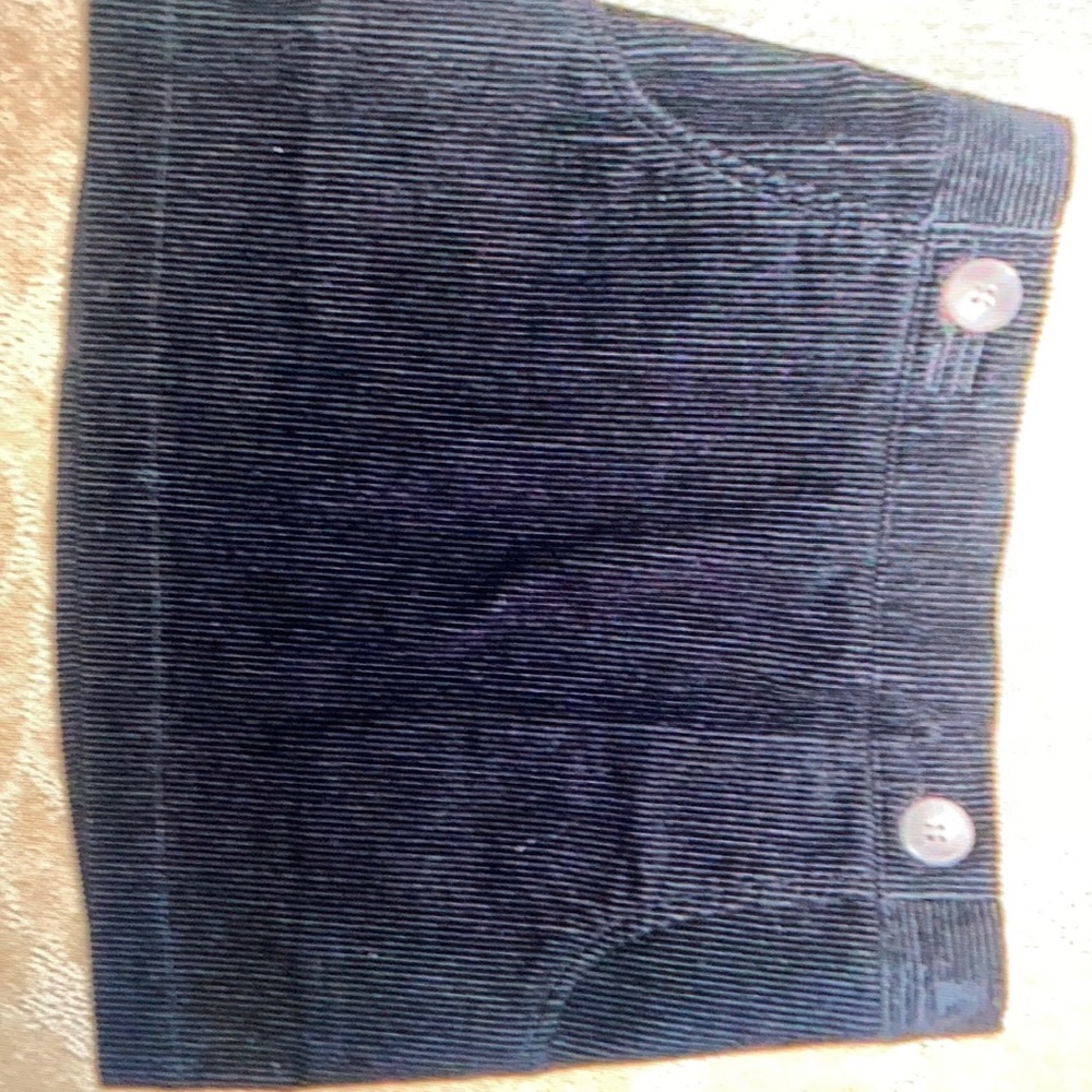 NWT copper key black corduroy skirt